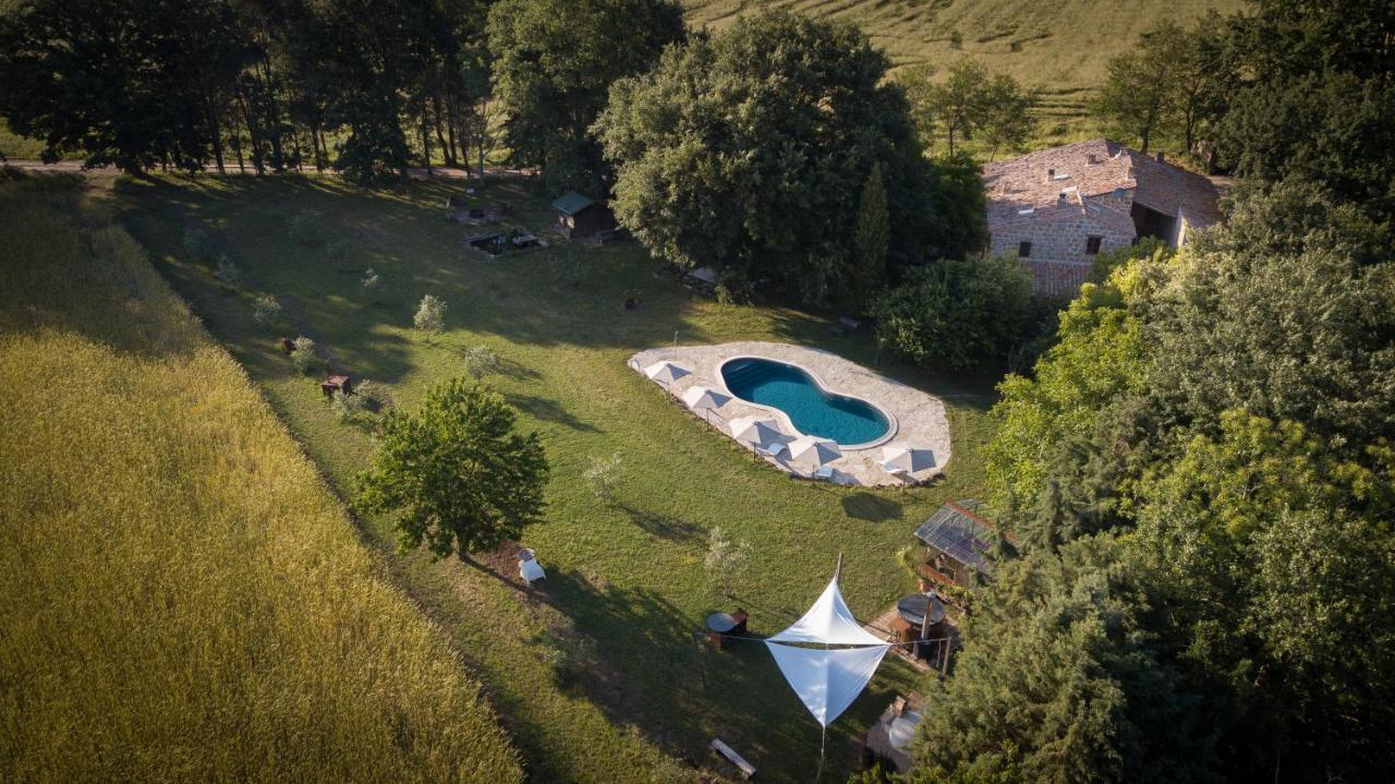 Glamping In Toscana, Luxury Tents In Agriturismo Biologico Sorano  ภายนอก รูปภาพ